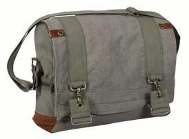 Plain Washed Canvas Pilot Messenger Bags, Size : 14.5”X11”X5.5” INCH