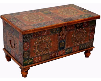 Wooden Painted Chest Box