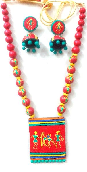 Sublime Handmade Terracotta Neck Sets, Occasion : Daily Use, Party Use