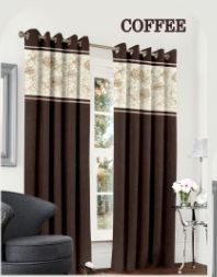100 % Polyester Android Coffee Colour Curtains, for Doors, Home, Hospital, Hotel, Window, Width : 40-50Inch