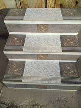 Porcelain Tiles Wooden Stairs