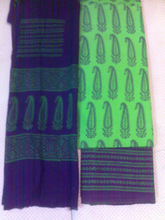 Kutchhi bandhani handprint cotton dress material, Technics : Knitted