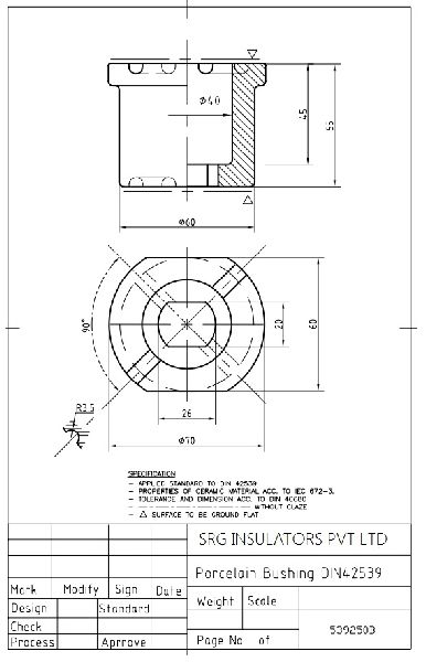 DIN Low Voltage Transformer Bushing 42530, Color : Brown at Best Price ...