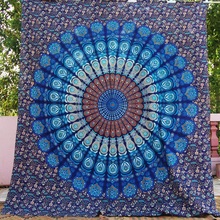 Square 100% Cotton Yoga Mats, for Bedspread, Pattern : Printed