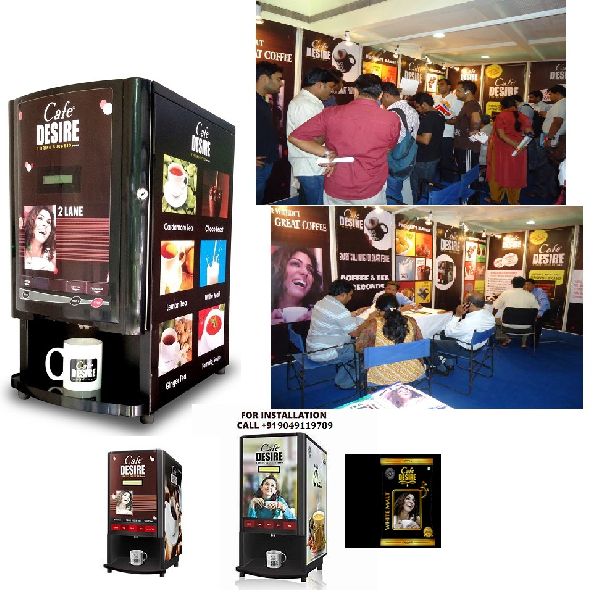 Cafe Desire Coffee Vending Machine, Capacity : Can Work Full Day, 18 Hrs Continue