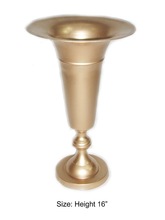 Gold trumpet vase