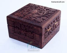 Fine Handicraft Wooden Carving Box, Style : Antique Imitation