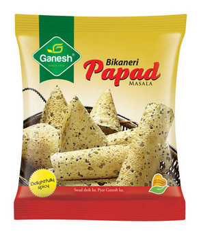 GANESH Hand Made Semi-Soft Papad Sanck, Shelf Life : 6 Months