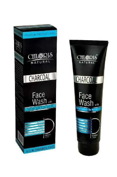 Chloris Natural Charcoal Face Wash, Packaging Type : Plastic Tube