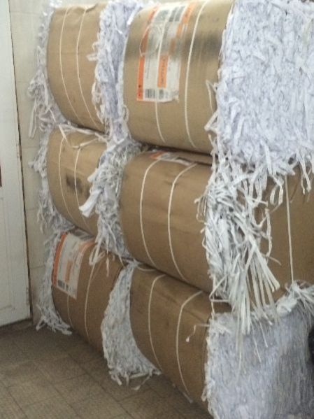 Soft White Shavings Paper Scrap