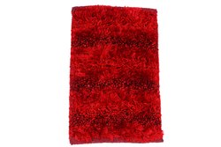 Rectangle Cotton Red Door Mat, for Bedroom, Size : 40 x 60 cm