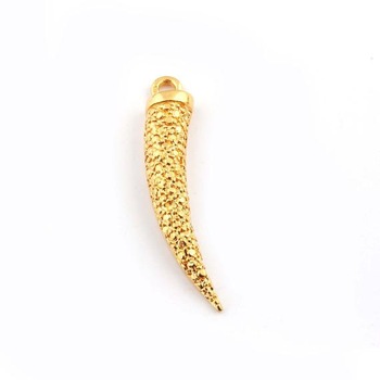 Brass Gold Horn Pendant