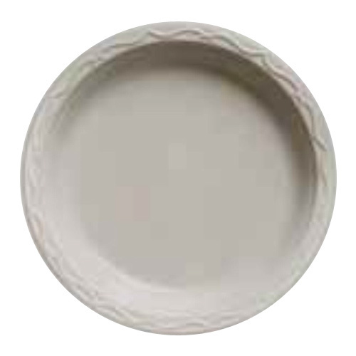 Round Plastic Coated Paper Plate, for Event, Party, Snacks, Color : White