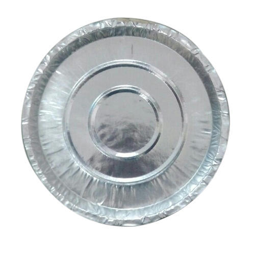 silver paper plate