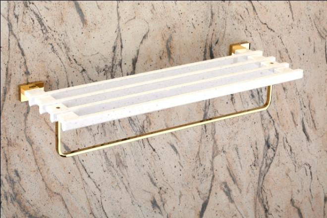 Polished Bath Towel Rack, for Bathroom Fitting, Feature : Durable, Shiny Look