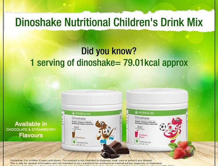Herbalife Dinoshake Nutritional Childrens Drink Mix by Radhe Wellness
