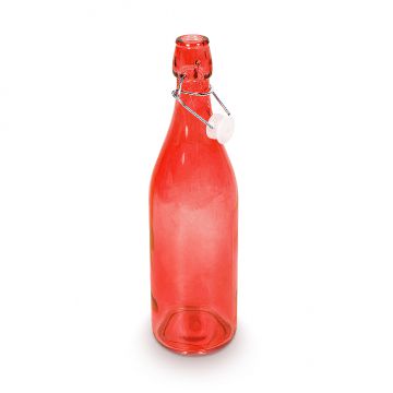 Glass Bottle, Color : Red