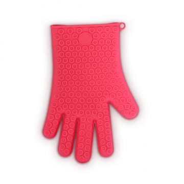 Silicone gloves, Color : Red