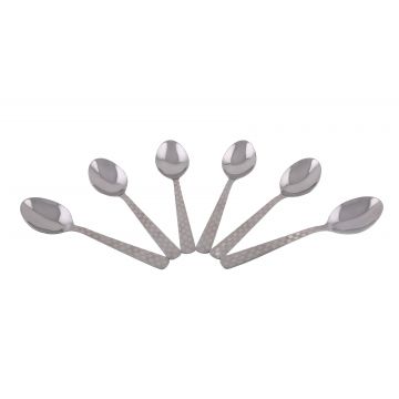 Silver Steel Spoon Set