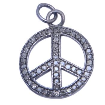 Nanplanetsilver Pave Diamond Pendant