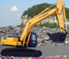  Hyundai Hydraulic Excavator, Color : Yellow