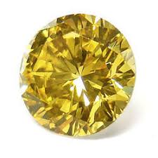 Round Polished Yellow Diamond, for Jewellery Use, Purity : VVS1, VVS2