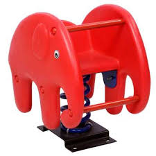 Elephant Spring Ride, Color : Black,  Brown,  Creamy, Brown, Green, Red