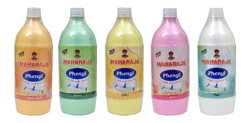Maharaja Phenly Floor Cleaner 1 ltr, Feature : Gives Shining, Long Shelf Life, Remove Germs, Remove Hard Stains