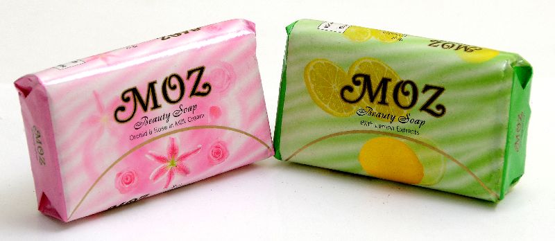 All Natural 75gm Lemon MOZ Bath Soap 100gm, Shelf Life : 2 YR