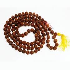 Natural Wood Beads Rudraksha Mala, for Religious, Size : Standard