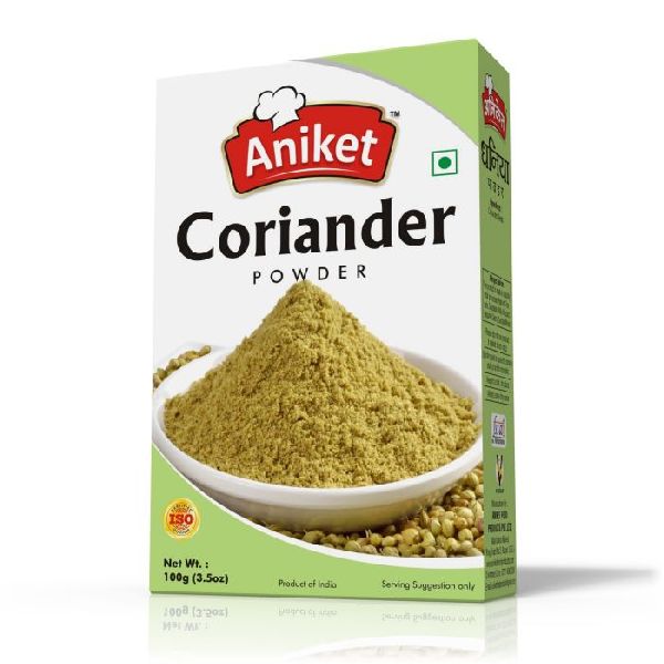 100gm Coriander Powder, Packaging Type : Box