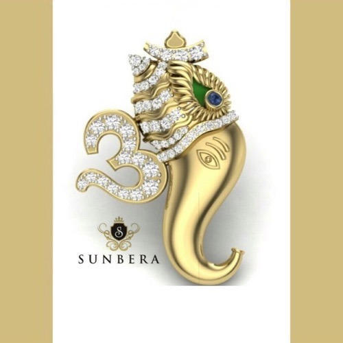 Sunbera Fancy Gold Pendant, Purity : 90%