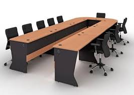Polished Wooden Conference Table, for Office Use, Pattern : Plain