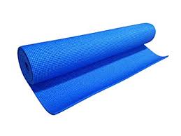 Plain PVC yoga mat, Color : Blue, Black, Red Multi Color