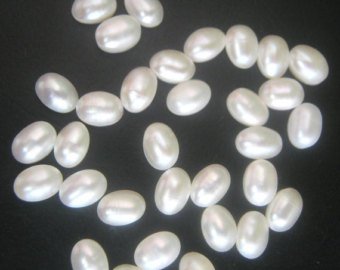 Oval Non Polished Pearl Shapes Cabs, for Decoration Use, Making Jewellery, Pattern : Plain, Printed
