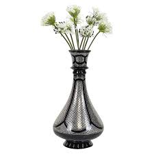 Non Polished Stainless Steel Flower vase, Pattern : Plain, Printed