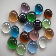 Non Polished glass stone, for Bands, Decorative Items, Jewellery, Feature : Attractive Designs, Fine Finishing