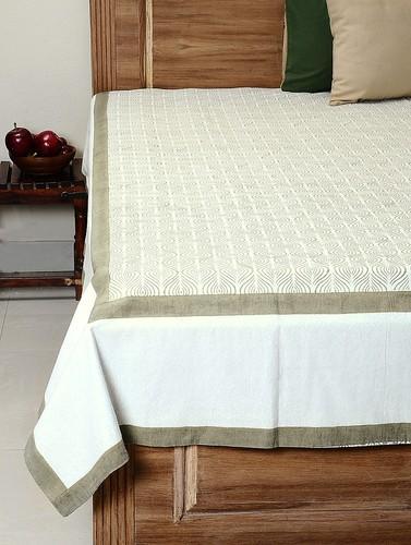 Printed Cotton Double Bedsheet, Feature : Elegant design, Tear resistance, Alluring patterns