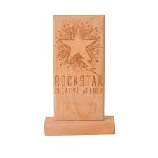 wooden trophy