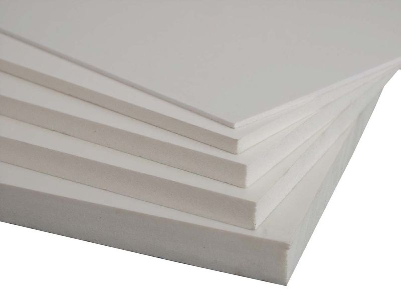 Rectangular Non Polished PVC board, for Advertising, Building, Furniture, Pattern : Plain