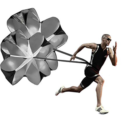 Nylon Speed Chute, for Improving Acceleration, Power Stamina, Pattern : Plain