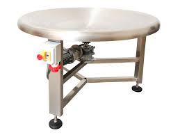 Round Polished Stainless Steel Rotating Table, Feature : Robust look, Rust resistance