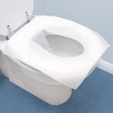 Paper Pulp Disinfected Toilet Seat Cover, Color : White, Creamy White