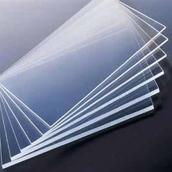 Rectangular Coated Acrylic Glass Sheet, for Building Use, Constructional, Residential, Pattern : Plain