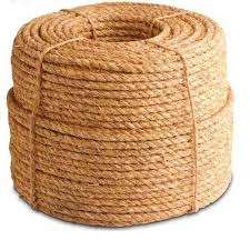 Raw coir rope, Packaging Type : Wooven Bag, Poly Bag