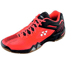 PU Badminton Shoes, Color : Black, Red