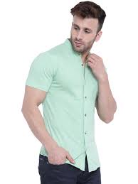 Collar Neck Plain Cotton half sleeve shirt, Size : M, XL, XXL