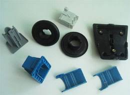 PE Non Polished plastic injection molding part, for Industrial Use, Color : Black, Blue, Green, Red