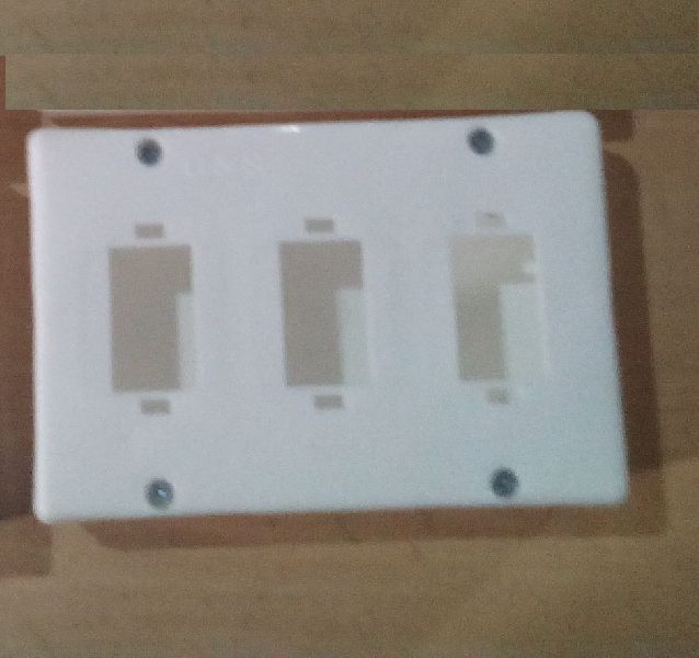Plastic 3 Way Switch Box, Design : Standard