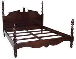 wooden antique bed